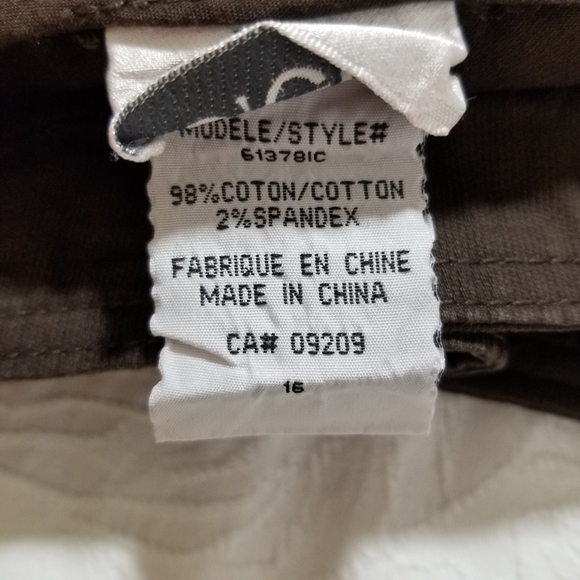 NWT Cleo Brown Capris Size 16 - Picture 3 of 10